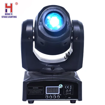 

Dj effect lighting mini led moving head light gobo 10W led stage lights with dmx512 high brightness for nighclub Xmas party