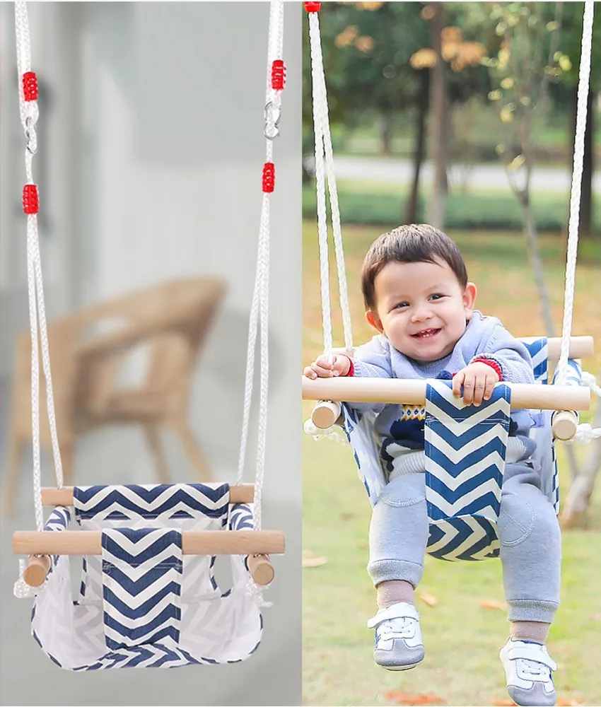 Kijker Coördineren verontschuldiging Nieuwe Ontwerp Zachte Katoenen Doek Opknoping Stoel Schommel Voor Baby  Peuter Veilige Outdoor Tuin Park Kind Kids Schommelstoel Swing|Uitsmijters,  Springers & Schommels| - AliExpress