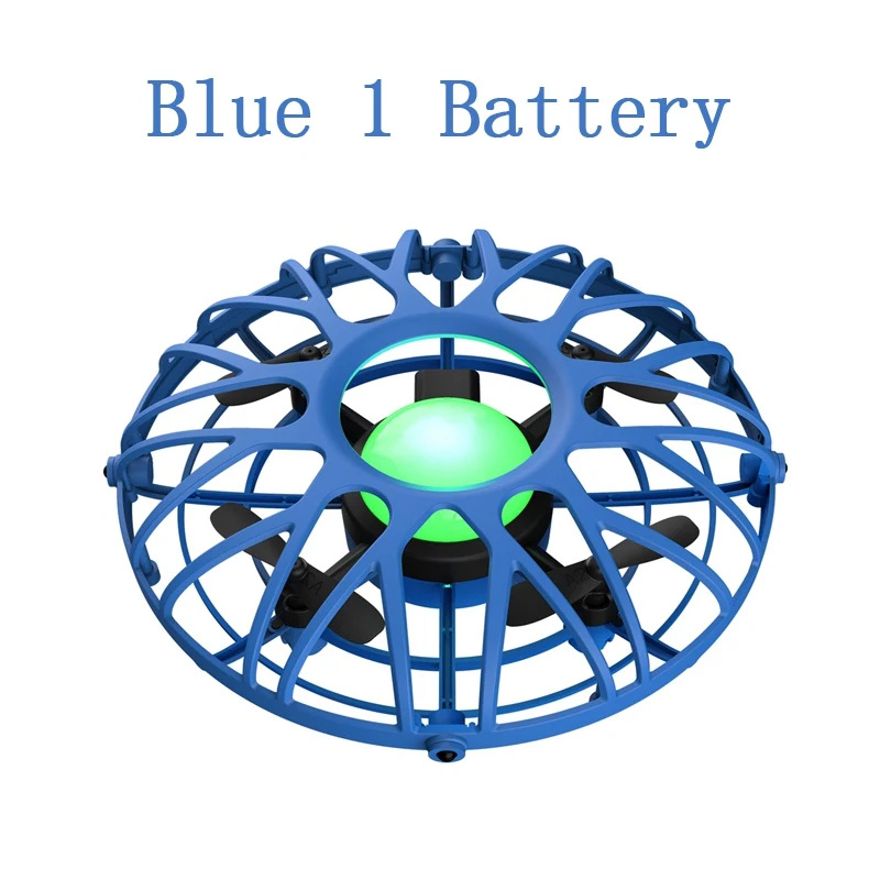 Blue 1Battery Eachine E111 мини Радиоуправляемый Дрон ручной летающий самолет Квадрокоптер электронная модель инфракрасная индукция Intlligent радиоуправляемые игрушки для детей - Цвет: Blue 1Battery