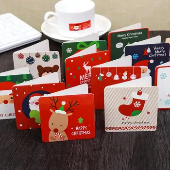 

144pcs/set Cute Sweet New Year Merry Christmas Cards with Envelope Greeting Card Postcard Birthday Letter Envelope Gift Card