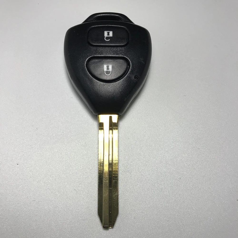 Сменный чехол для ключей с 2 кнопками Toyota Corolla Camry RAV4 Yaris Hilux Prado TOY43 | Автомобили и