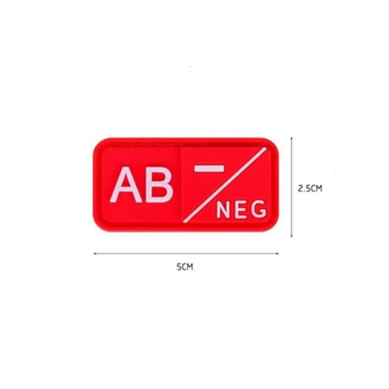 3D патч A+ B+ AB+ O+ POS A-B-AB-O положительный-отрицательный NEG Sanguine Тип патч с группой крови нравственные тактические военные заплаты эмблемы