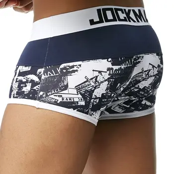 

JOCKMAIL Brand Sexy Men Underwear Boxer Shorts Trunks Cotton Mens Underwear Boxers Penis Pouch WJ U Convex Man Underpants Waist