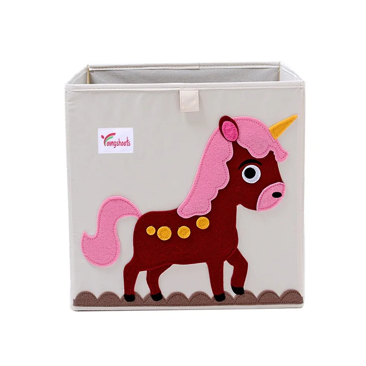 Куб Мультфильм животное детская игрушка коробка для хранения Моющаяся Ткань Оксфорд гардероб складная корзина для мелочей Органайзер 33*33*33 см - Цвет: 15