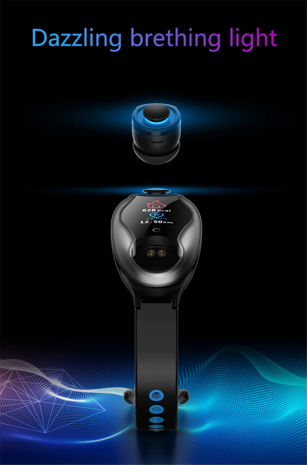T90 фитнес-браслет IP67 Водонепроницаемый Bluetooth с проводниками Смарт-часы для Android IOS Телефон Wome мужской смарт-браслет