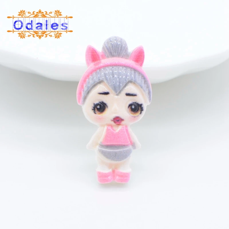 Magic Baby 2 30 шт./лот, 3D Кабошоны, волшебные детские изделия из смолы, каваи, цветные планарные куклы для маленьких девочек, крутая кукла с плоским основанием, аксессуары с аппликацией из камня - Цвет: Magic Baby 2