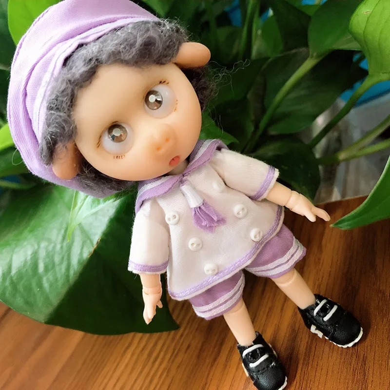 1 only clothes Ob11 Molly 1/12 BJD Красная Шапочка Повседневная Осенняя спортивная одежда для малышей аксессуары кукольная одежда костюм - Цвет: 1 only clothes