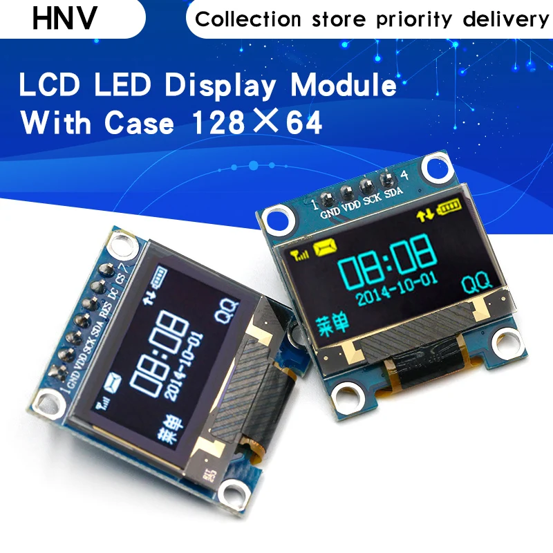 Oled IIC последовательный белый модуль OLED HNV 0 96 дюймов 128X64 I2C SSD1306 12864 Флюоресцентный