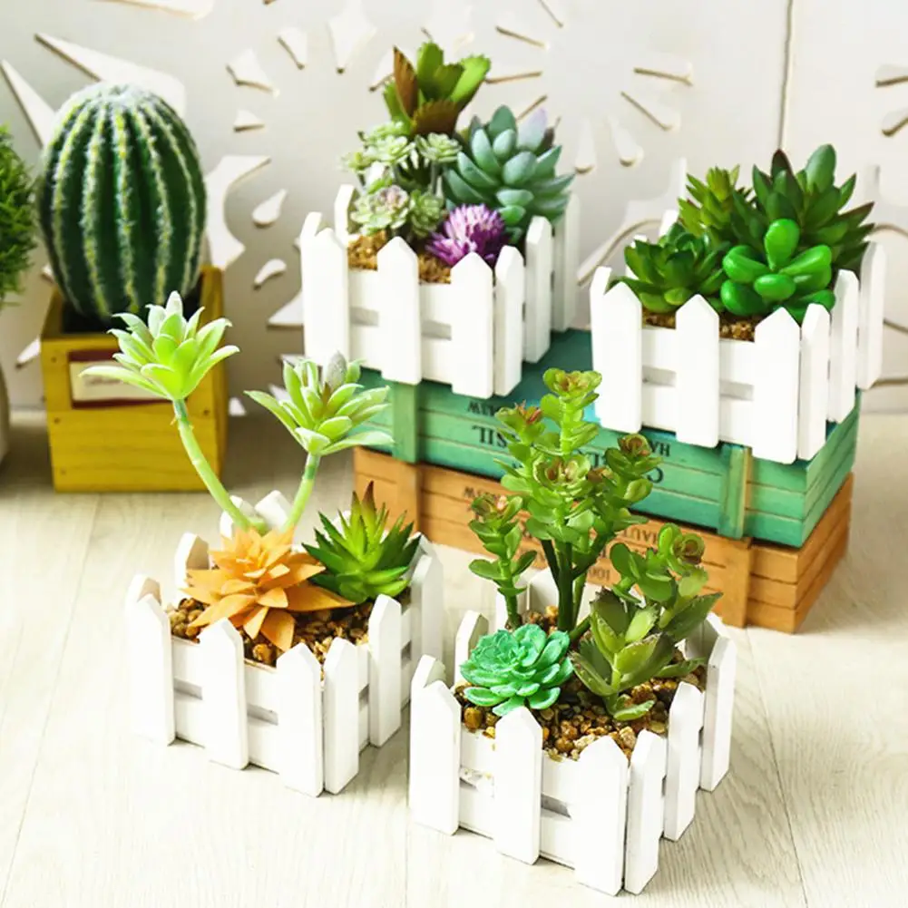 Artificial Bonsai with Pot Artificial Plants Succulent Plant for Home Decor Potted Artificial Plant Bonsai Desktop Ornement