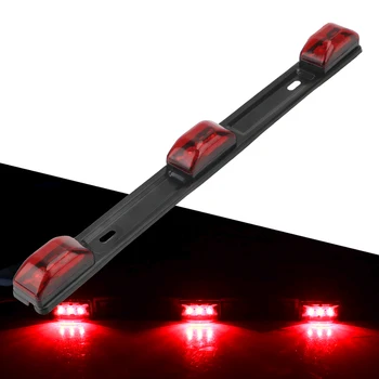 

12V 9 LED Car-Styling Red Truck Trailer Rear Brack LightsSide Marker Lamp Bar for Pickup Truck RV Car