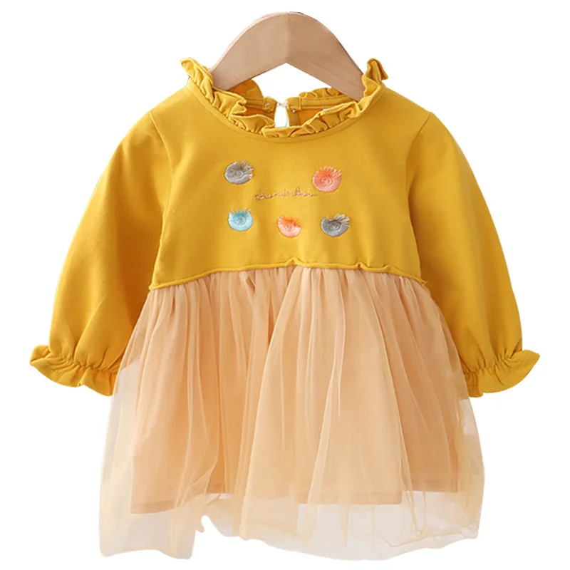 Платье для девочек; коллекция года; Сезон Зима; детское модное платье-пуловер принцессы