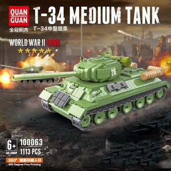 

Military War Weapon Soviet Union Educational Building Blocks Tank Technic MOC Children DIY Assemble Kits Boy Toys Birthday Gift