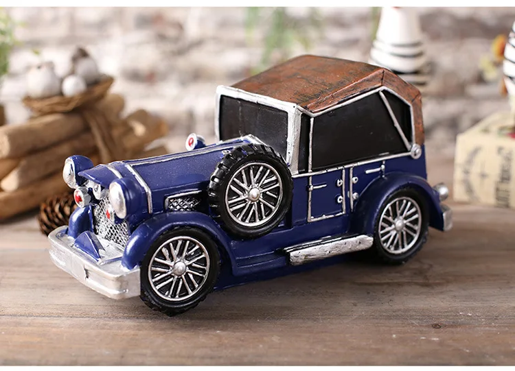 Полимерный милый автомобиль Копилка детская игрушка копилка alcancias Creativas детская безопасная монета банка MoneyBox депозит Mach - Цвет: Blue