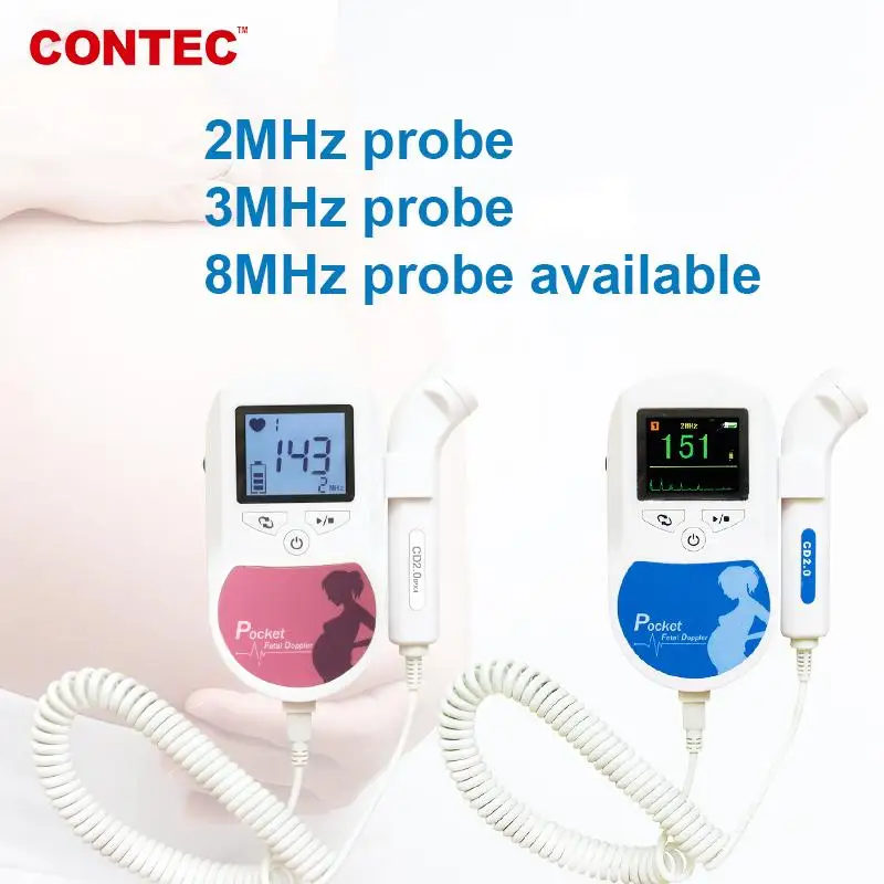 Portable Ultrasound Fetal Doppler Baby Heartbeat Monitor Pregnancy  Electronic Monitor For Baby Pregnant Women - AliExpress