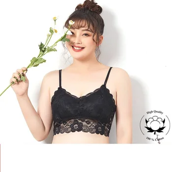 

Plus Size Sexy Bra for Women Underwear Women's Beauty Back Bra Thin Lace Sexy Tube Top Wrap-around Women's brasier mujer