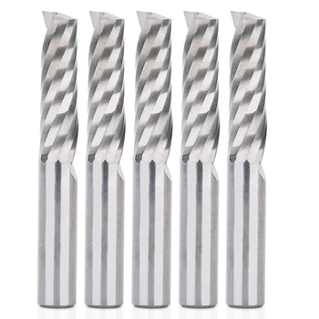 

5Pcs Up Down Cut 6MM Spiral Solid Carbide CNC Router Endmill Compression Wood Tungsten End Milling Cutter Tool Bit