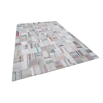 

250x367 Cm Beige Handmade Rugs Patchwork Rug-8x12 Ft