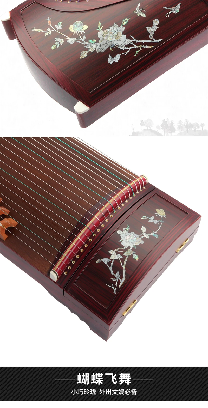 Национальный патент высокое качество Китай guzheng platane деревянные музыкальные инструменты Zither 21 струны с аксессуарами guzheng струны