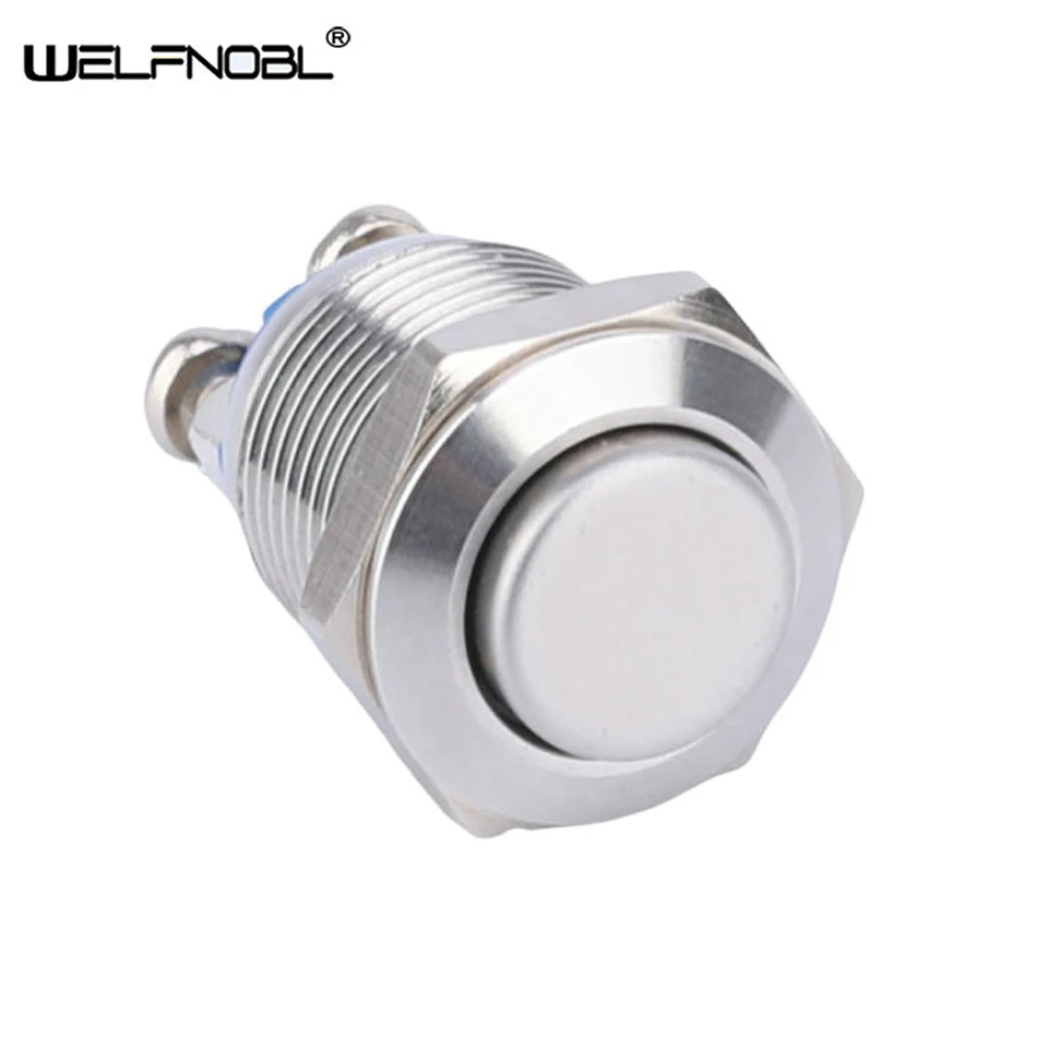 

12mm Mount Accessory Super Bright High Efficiency Screw Terminal Illuminated Push Button Switch