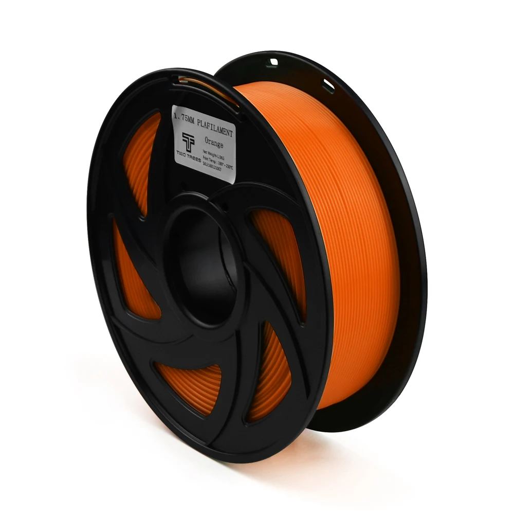 PLA orange 3D нить PLA нить 1,75 мм 1 кг аккуратная обмотка пластиковые катушки 1,75 3D принтер impressora filamento не запутывается печать - Цвет: PLA orange