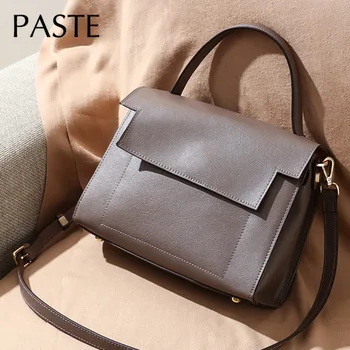 

Simple Genuine Leather Business Women Handbag OL Office Handbag High Quality Female Shoulder Messenger Bag All-match