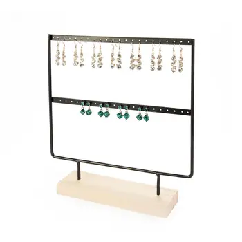 

Jewelry Holder Earring Stand For 22 Pairs Of Earrings Metal Earring Rack Women Earring Home And Living Organizer 27*26.5*6 Cm