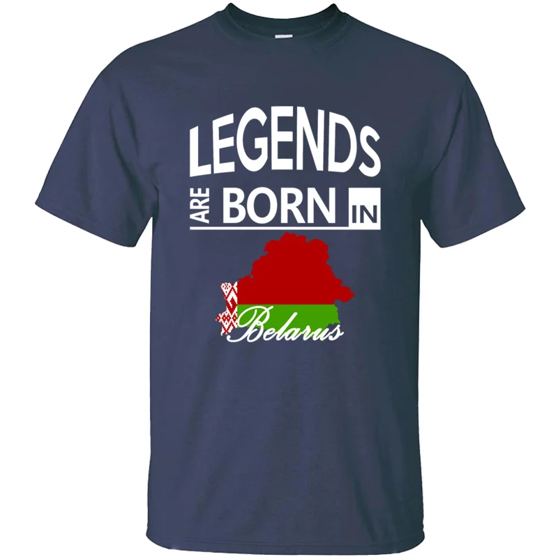 Belarus Born Legends классный подарок на день рождения Любовь забавная Футболка мужская и женская трендовая армейская зеленая футболка слоган хлопок