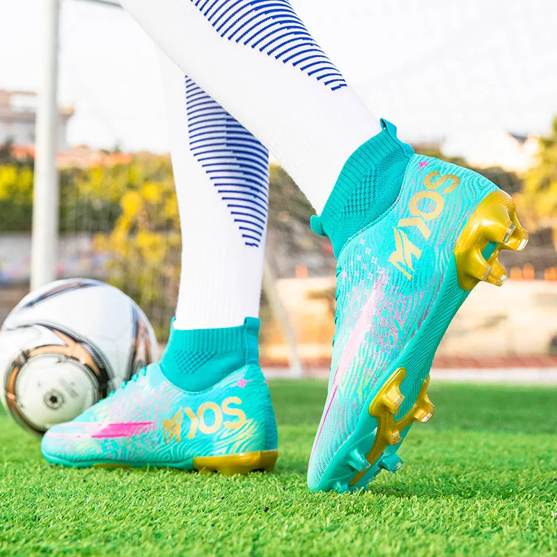

Модная футбольная одежда, обувь, спортивная обувь, высокие футбольные бутсы для мужчин, размер 35-44