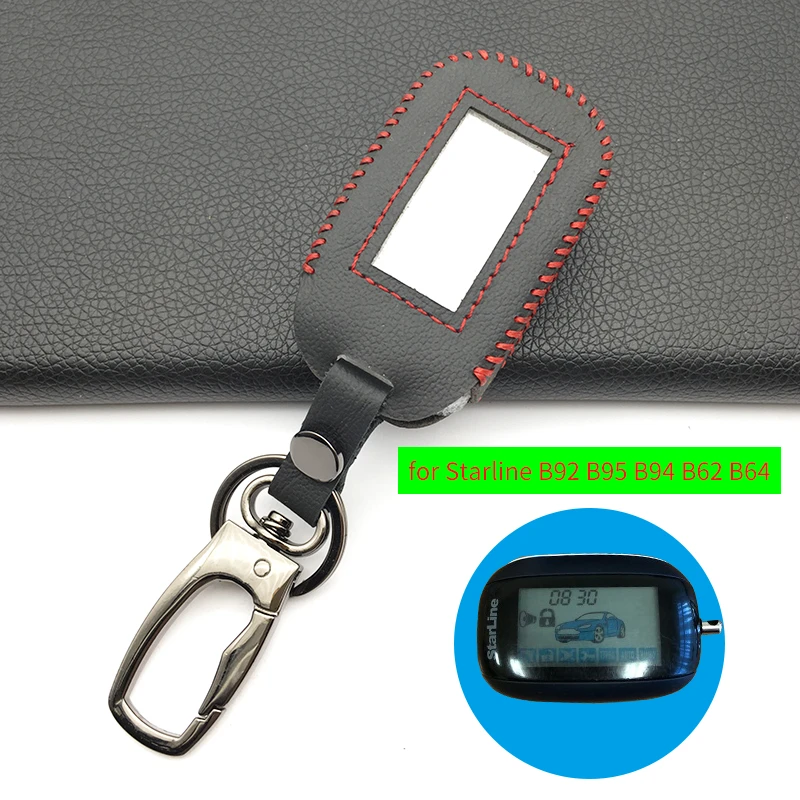 B92 чехол для Starline Русская версия кожаный ключа B94 B64 B62 LCD двухсторонняя