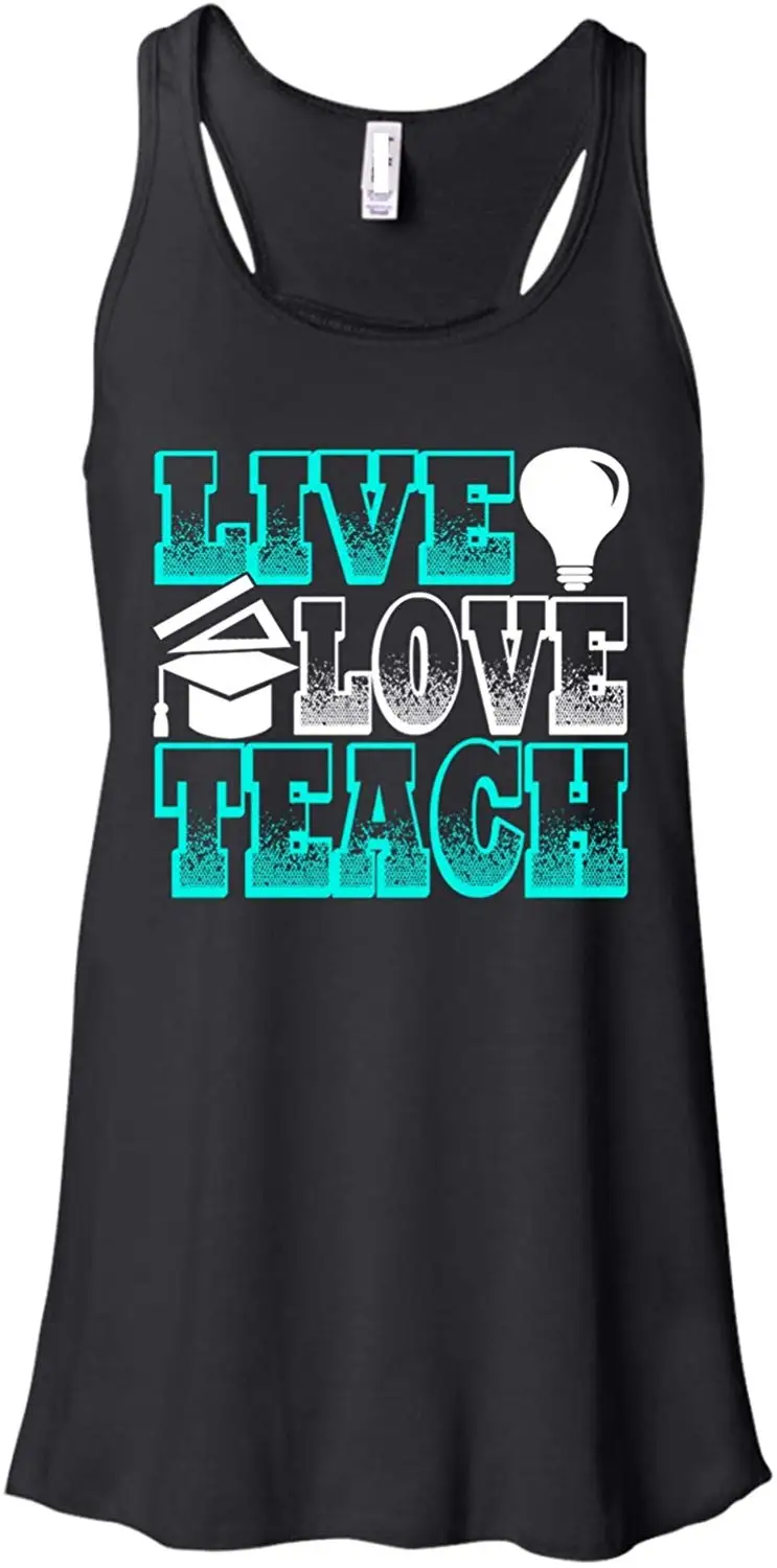 Live Love Teach Racerback Tank Top A Teacher T Shirt |