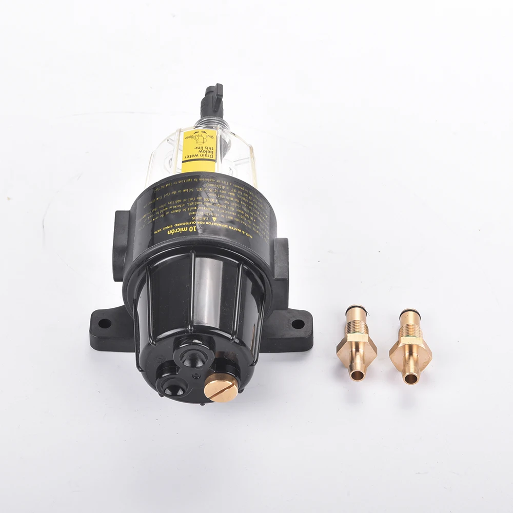 Yacht boat diesel and gasoline engine UF-10K Fuel Filter Water Separator Assembly-Clear Bowl All Outboard Motors Fuel Tank