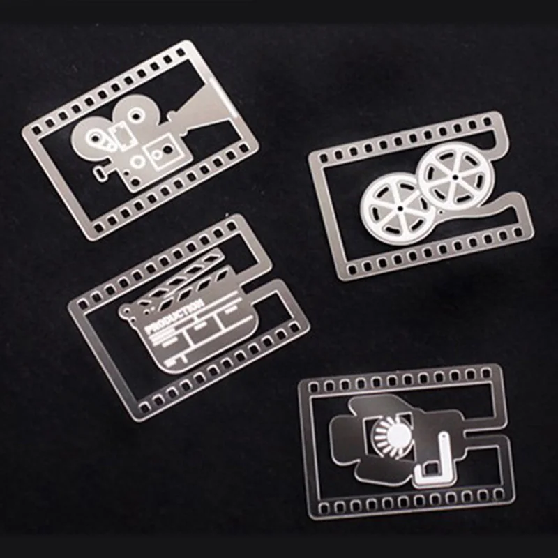 Like A Movie Bookmark Vintage Metal Mini Movie Theme Book Markers for Reading Stationery Supplies 4pcs/lot afbeelding