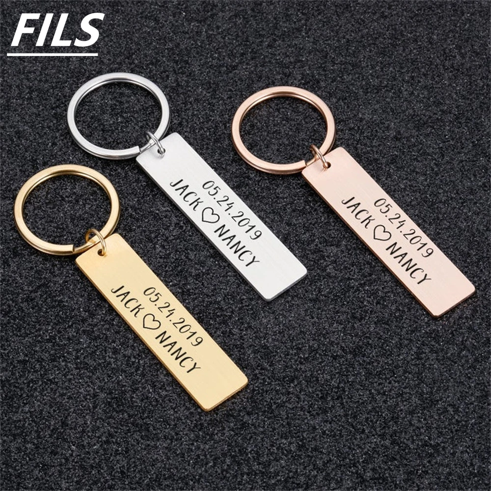 Personalized-Customized-Keychain-Men-Anti-lost-Keyring-Private-Women ...
