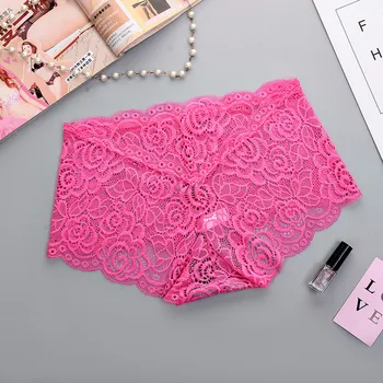 

KANCOOLD panties women's New Fashionable Sexy Lace Jacquard hollow out Breathable Hip Mid-waist Underpant panties sexy 2020mar13