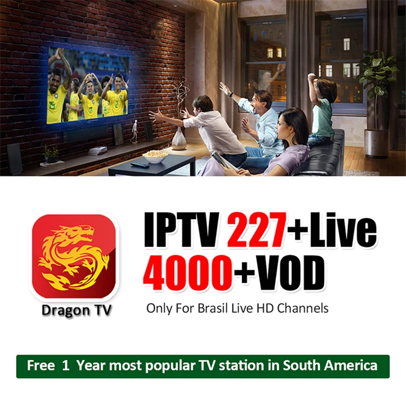 Бразильская IP tv подписка для Android tv BOX 227 Live 4000+ VOD каналы с 4K каналов IP tv пробная Smart tv IP tv