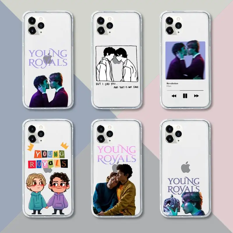 Young Royals Simon Wilhelm Phone Case Transparent For iPhone 13 12 11 pro mini XS XR X max 5 6 s 7 8 plus Soft Clear Mobile bags | Мобильные