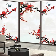 Без клея статичные наклейки для матового стекла стеклянные наклейки прозрачные непрозрачные раздвижные двери ванной Туалет Кухня оконная пленка оконная бумага