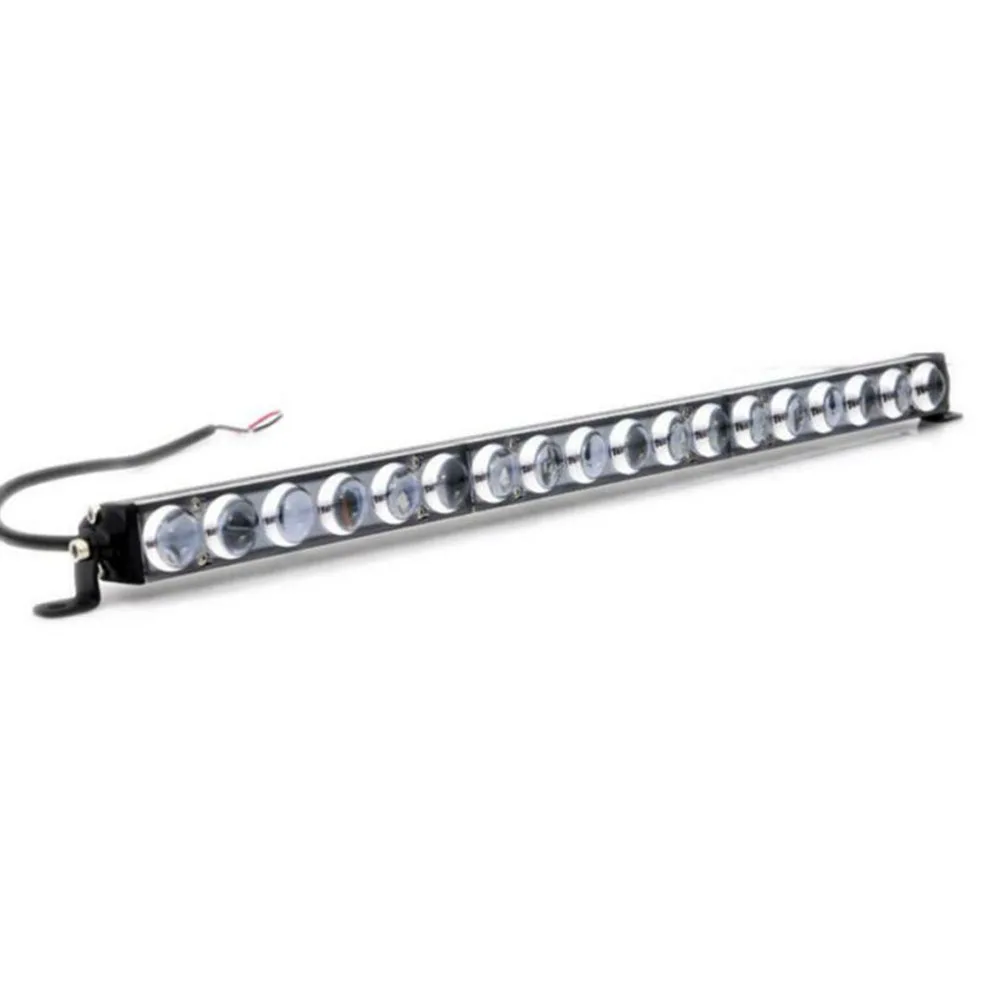 

1Pc Work Light Bar 180W 18000LM 4D LED Lens Single Row Slim White Car Off-Road Vehicles Waterproof Work Lights