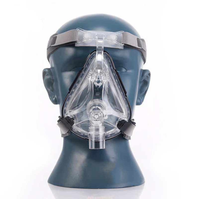 

CPAP BPAP Full Face Mask For Snoring Medical Sleep Therapy Face Interface Silicone Gel Material Size S/M/L With Headgear Clip