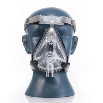

CPAP BPAP Full Face Mask For Snoring Medical Sleep Therapy Face Interface Silicone Gel Material Size S/M/L With Headgear Clip