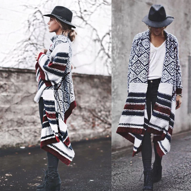 Blusas De Inverno Feminina, популярные модели, женский кардиган в Европейском стиле, вязаный свитер, осенне-зимнее пальто для женщин, Winte