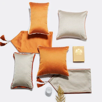 

Modern Home Light Luxury Waist Pillows Europe Bedside Cushion Fashion Sofa Hug Living Room Bedroom