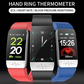 

CT6/ T1 smart bracelet for measuring body temperature, heart rate and blood pressure monitoring waterproof watch