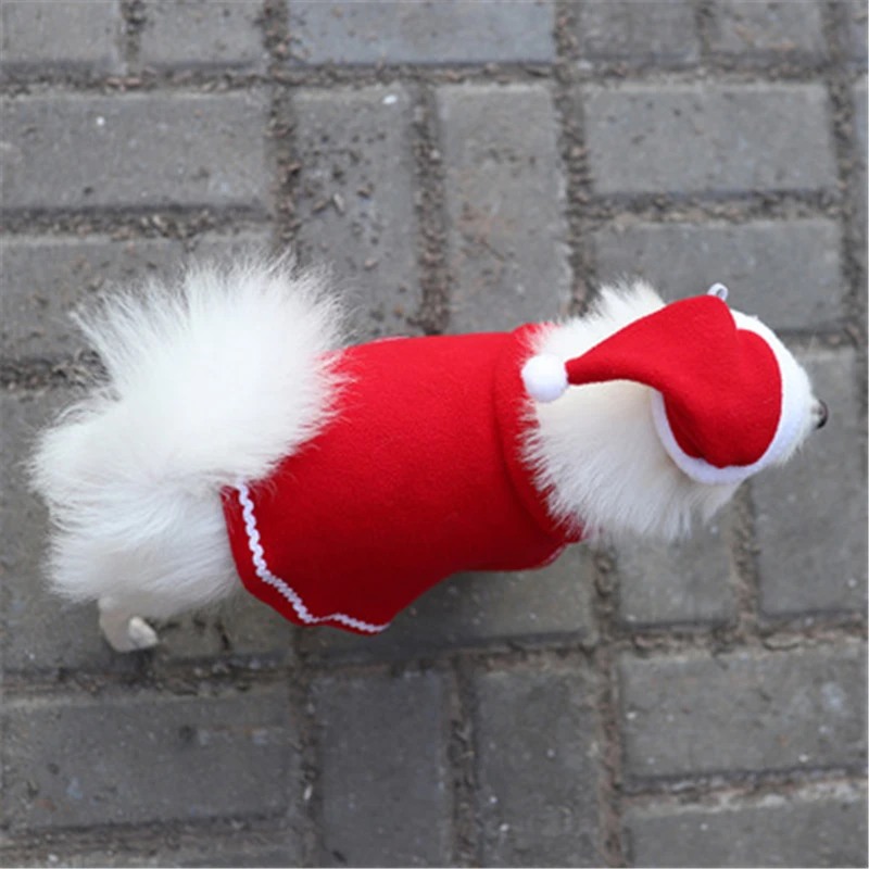 Одежда для собак, Рождественский костюм, милая мультяшная одежда для маленьких собак, тканевый костюм, платье, Рождественская одежда для Китти-догов