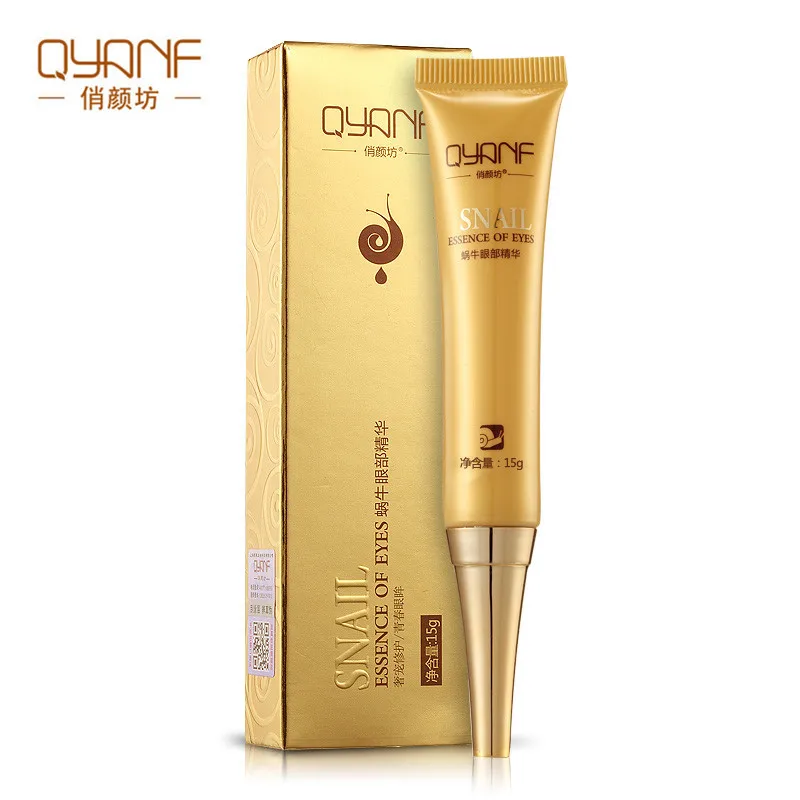 

QYANF The Snail Eye Essence Beauty Skin Care Eye Serum Ageless Anti Aging Anti Wrinkle Remove Dark Circle Whitening
