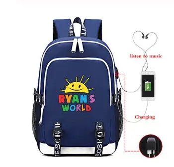 

Ryan Toys Review USB Backpack Teenager Capacity Bags Student's School Book Bags Fans Travel Bags Laptop Bag Mochila Feminina