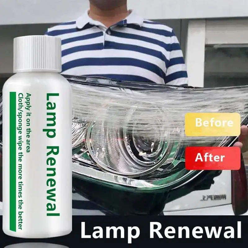 

50Ml Car Headlight Coating Restoration Kit Auto Headlight Repair Refurbishment Agent Fluid Car Polishing Car Care Tool