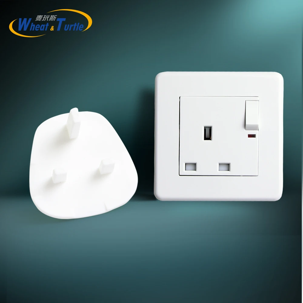 4Pcs/Lot UK/BS Standard Sockets Cover Baby Electric  Outlet Plug Kids Electrical Safety Protector  Protection Caps