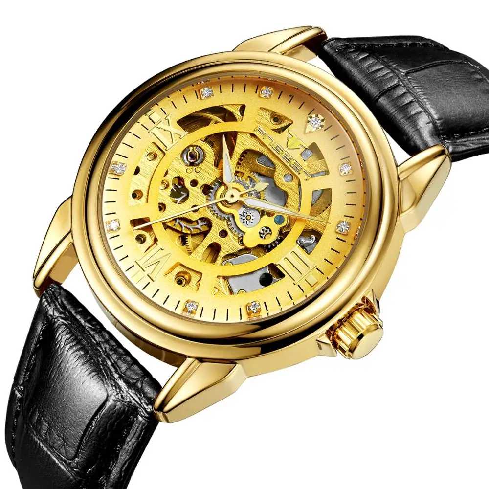 

Watch hollow-out automatic luminous mechanical stainless steel with waterproof men business fashion leisure watch students 39mm