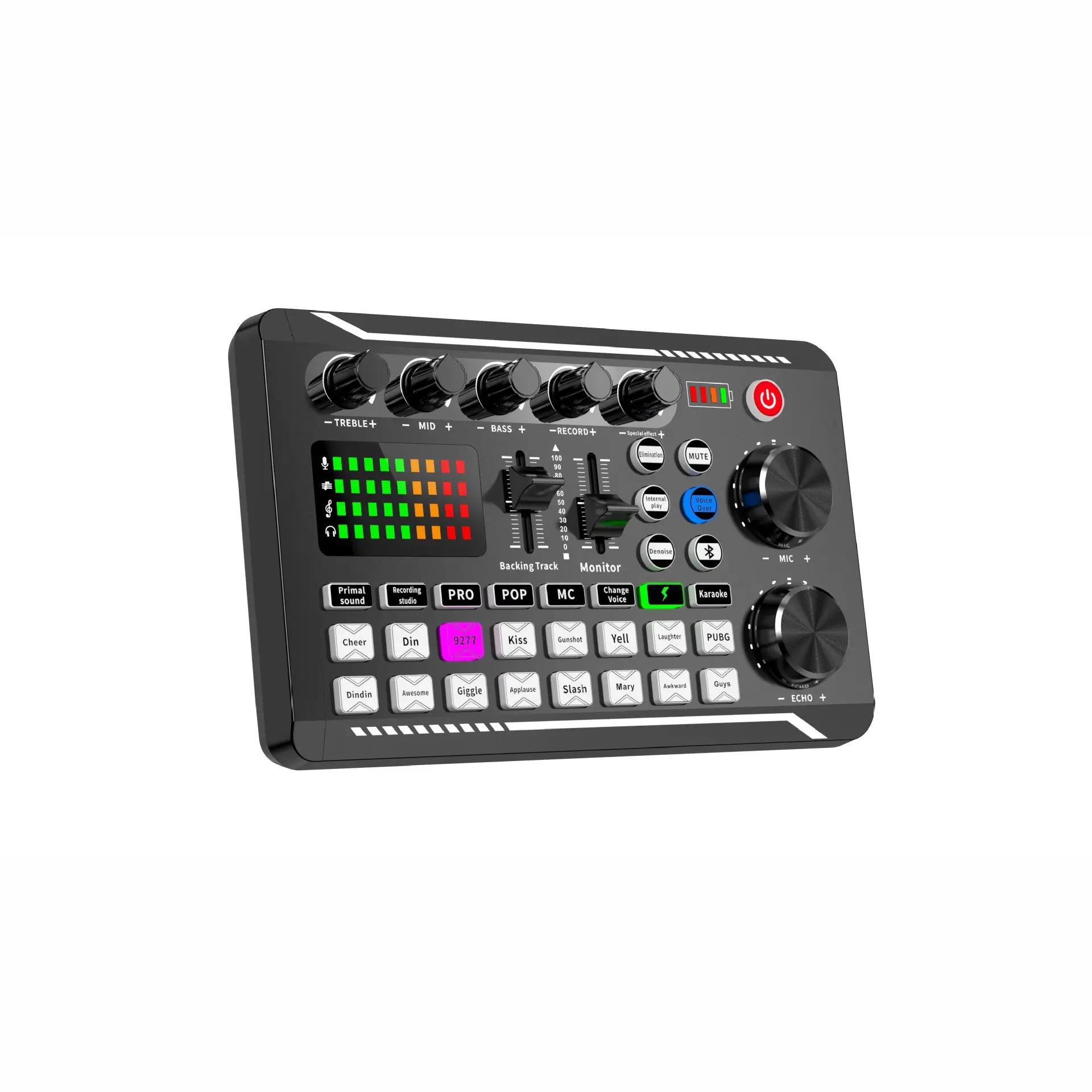 F998 Audio Usb External Sound Card Microphone Personal Entertainment Headset Live Stream for Pc Phone and Computer Model Number